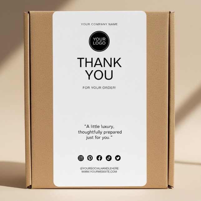 Custom Thank You | Minimal Logo St Fraktsedel (Skapare uppladdad)