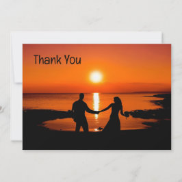 Custom Thank You Wedding Photo Thank You Card Tack Kort