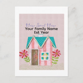 Custom The Signature Whimsy (Pink & Teal) Postcard Vykort