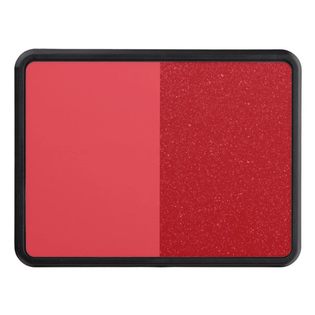 Custom Tomato Red Split Trailer Hitch Cover 2" Dragkroksskydd (Framsidan)