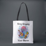 Custom Tote Bag | Retro Octopus | Name & Text Tygkasse<br><div class="desc">✨ Stay Groovy with a retro octopus tote you can make your own!
🖊️ Customize the top phrase   add any name for a one-of-a-kind gift.
👜 Perfect for everyday errands,  books,  groceries,  and weekend outings.
🎁 Great for birthdays,  holidays,  and fun personalized surprises.</div>