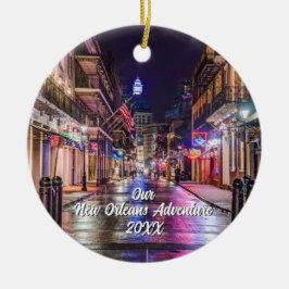 Custom Travel Photo Christmas Tree Julgransprydnad Keramik