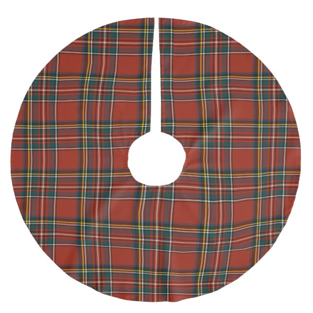 Custom Tree Skirt, Brushed Polyester Julgransmatta Borstad Polyester (Framsidan)