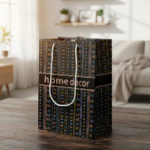 Custom Tribal Geometric Pattern Gift Bag