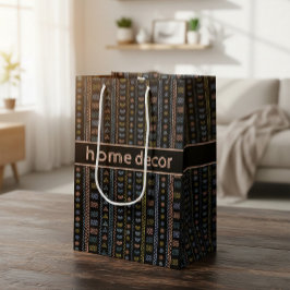 Custom Tribal Geometric Pattern Gift Bag