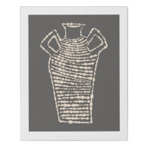 Custom Tribal Vase Wall Art – Dot Pottery I