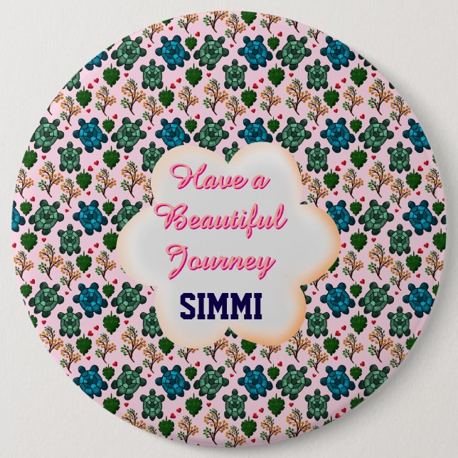 Custom turtle pattern  knapp (Framsida)