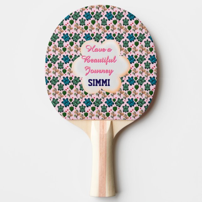 Custom turtle pattern  pingisracket (Framsidan)