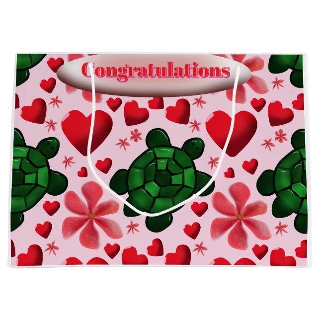 Custom turtle pattern  wrapping paper (Framsidan)