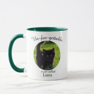 Custom Un-Fur-Gettable Photo Cat Mug  Mugg