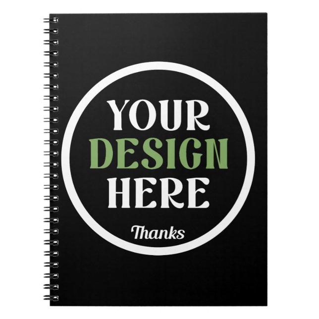 custom, unique, sleek & minimalist anteckningsbok (Framsidan)