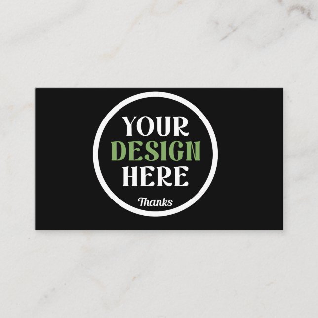 custom, unique, sleek & minimalist hershey®'s kiss visitkort (Framsida)