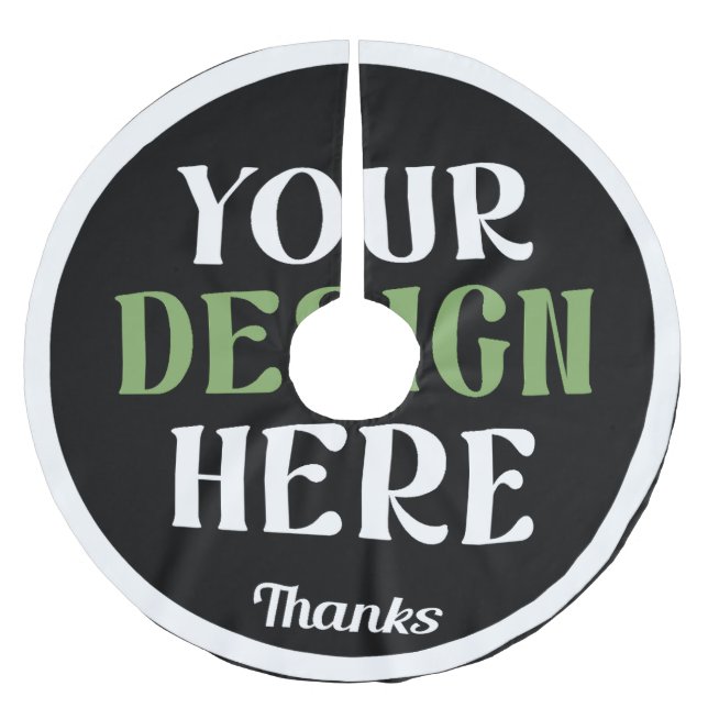 custom, unique, sleek & minimalist julgransmatta borstad polyester (Framsidan)