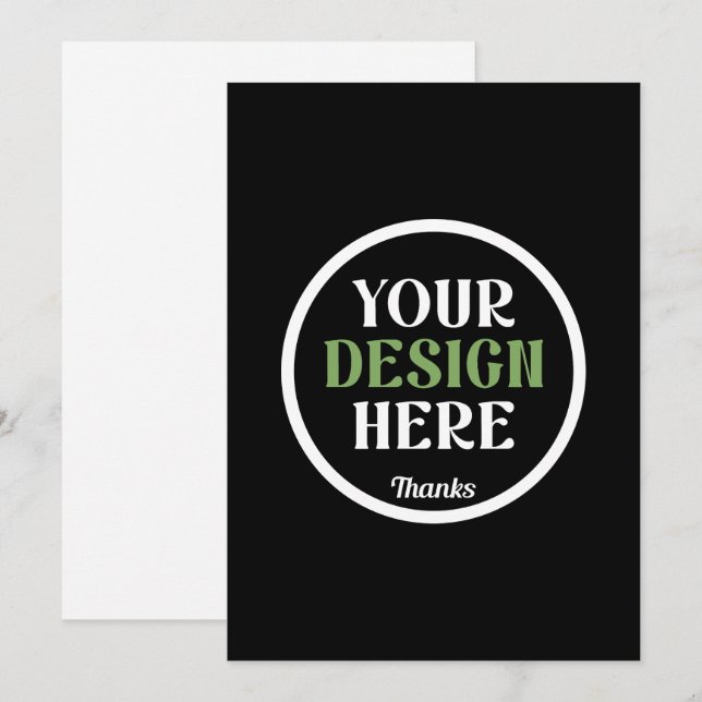 custom, unique, sleek & minimalist julkort (Fram/baksida)