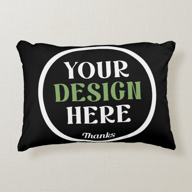 custom, unique, sleek & minimalist prydnadskudde (Framsidan)