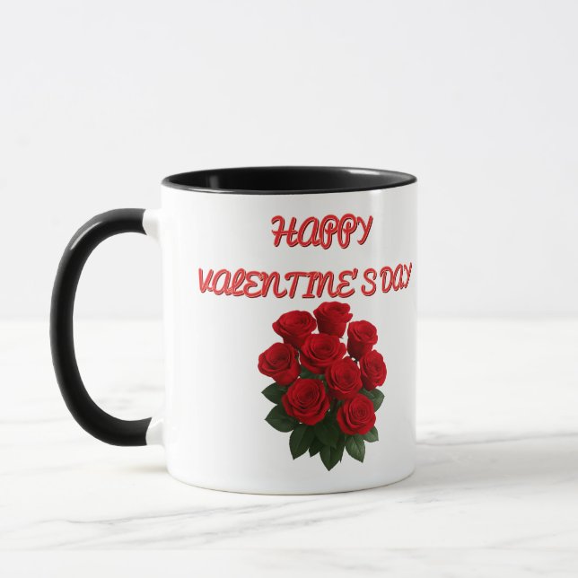 Custom Valentine’s Mug–Editable Photo, Name Messag Mugg (Vänster)