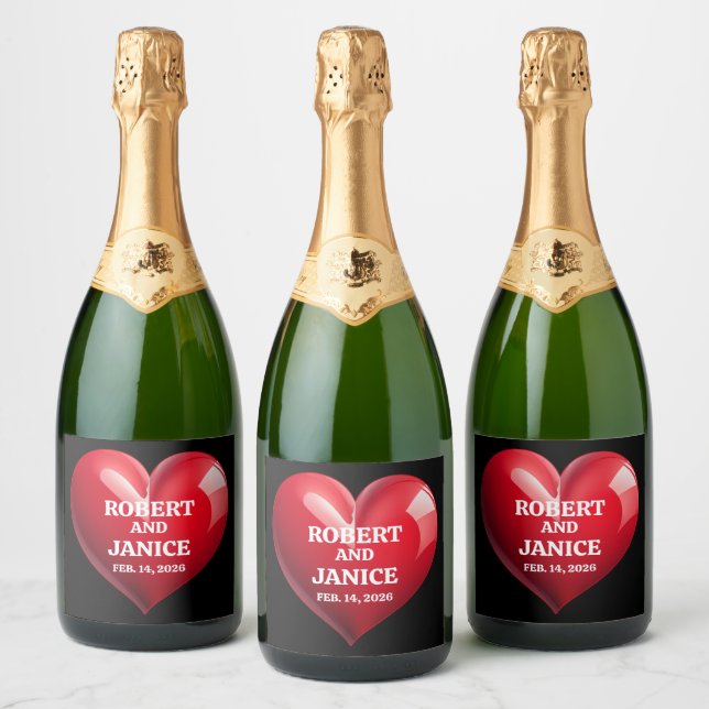 Custom valentines day personalize heart gift (Flaskor)