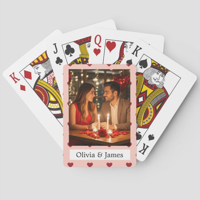 Custom Valentines Day Poker Cards Casinokort (Baksidan)