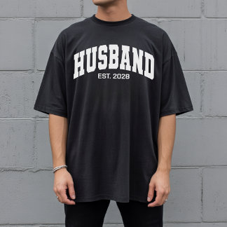 Custom varsity wedding shirt for bride groom gift t