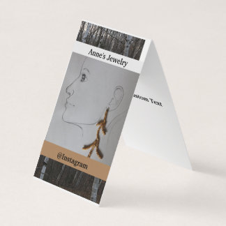 Custom Vertical Tent Fold Folded Business Card Visitkort