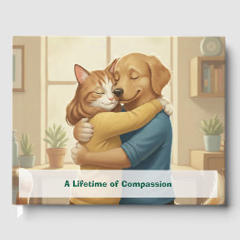 Custom Veterinary Retirement & Event Guest Book Gästböcker