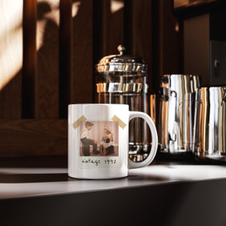 Custom Vintage Photo And Year Birthday Customazed Mugg