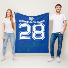 Custom Volleyball Name Number School Fleecefilt