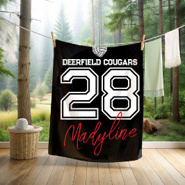 Custom Volleyball Name Number School Fleecefilt