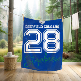 Custom Volleyball Name Number School Fleecefilt