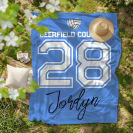 Custom Volleyball Name Number School Fleecefilt