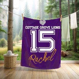 Custom Volleyball Senior Keepsake Gift Fleecefilt