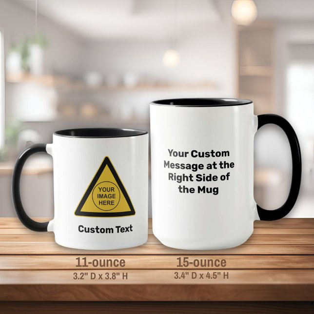 Custom Warning Triangle Sign Mugg (Skapare uppladdad)