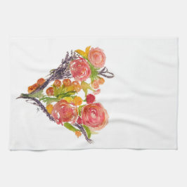 Custom Watercolor Kitchen Towels Kökshandduk
