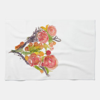 Custom Watercolor Kitchen Towels Kökshandduk