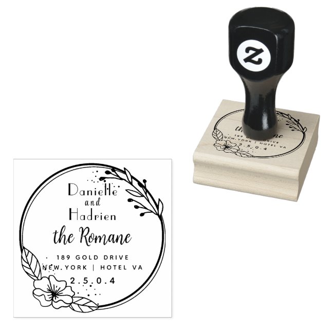Custom Wedding Stamp Stämpel (Stämplad)