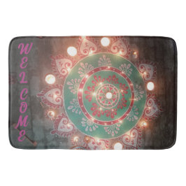 Custom welcome design  badrumsmatta