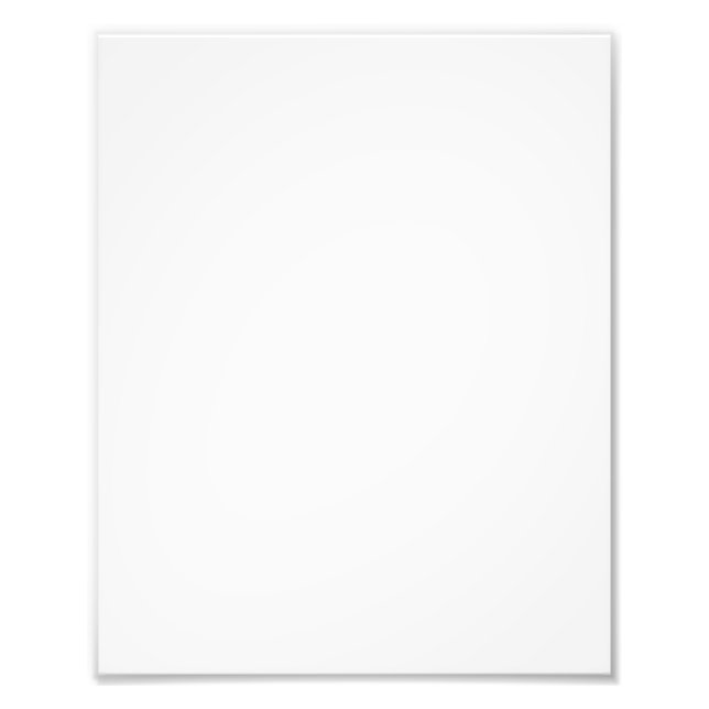 Custom white simple Design Add Photo or Text Fototryck (Framsidan)