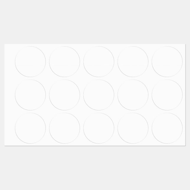 Custom white simple Design Add Photo or Text Klistermärke (Ark)