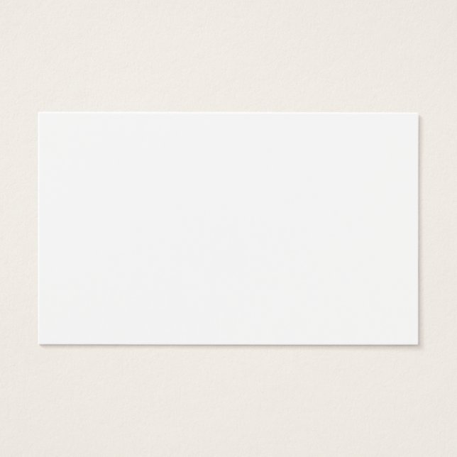 Custom white simple Design Add Photo or Text Visitkort (Framsida)