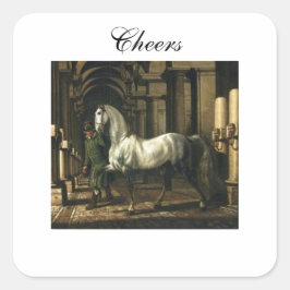 Custom Wine Stickers Fyrkantigt Klistermärke