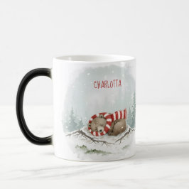 Custom Winter Bear Mug – Sleeping Animal Design Magisk Mugg