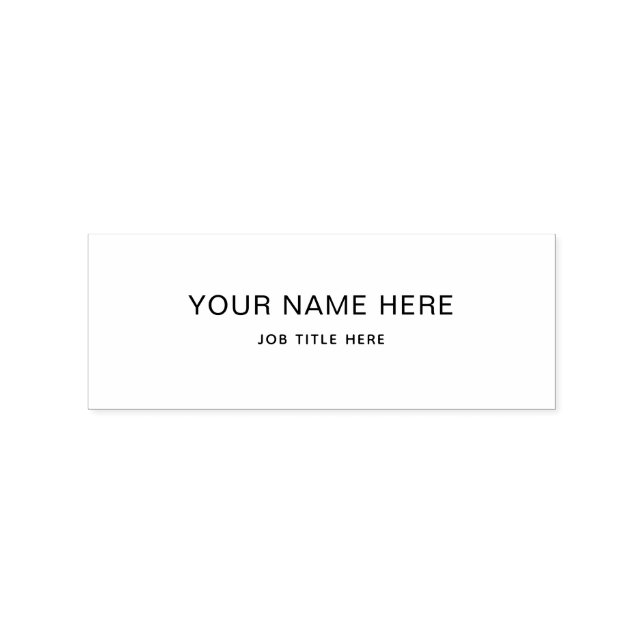 Custom Wood Art Stamps – Name & Job Title Stämpel (Stämplad)