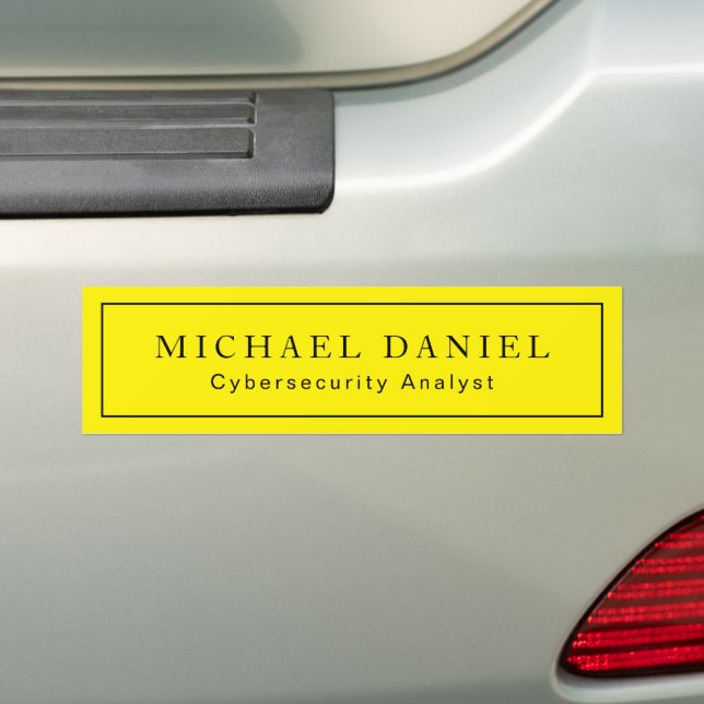 Custom Work Title & Name Car Bumper Sticker Bildekal (På Bil)