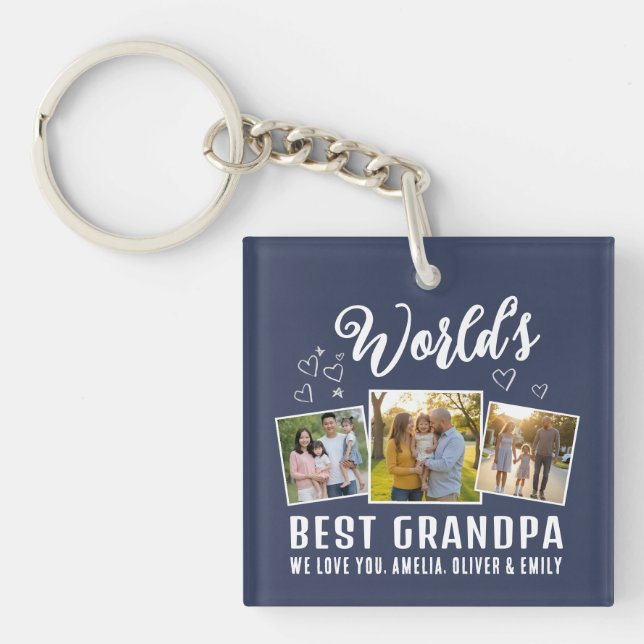 Custom World's Best Grandpa 3 Photo  (Framsidan)