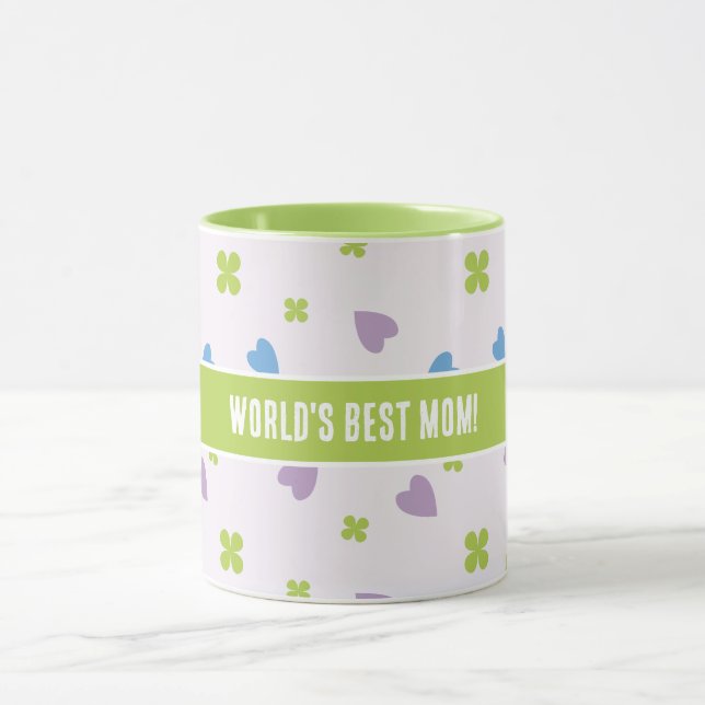 Custom World's Best  Mom! Mug Mugg (Center)