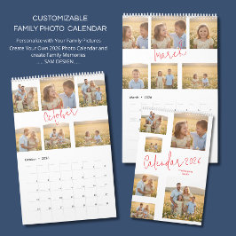 Custom Yearly Wall Calendar with Your Pictures Kalender