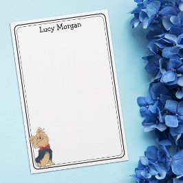 Custom Yorkie Cute Dog Art  Brevpapper