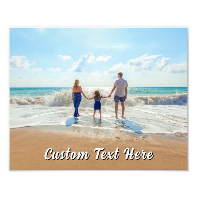 Custom Your Photo Print Poster Personalized Text (Framsidan)
