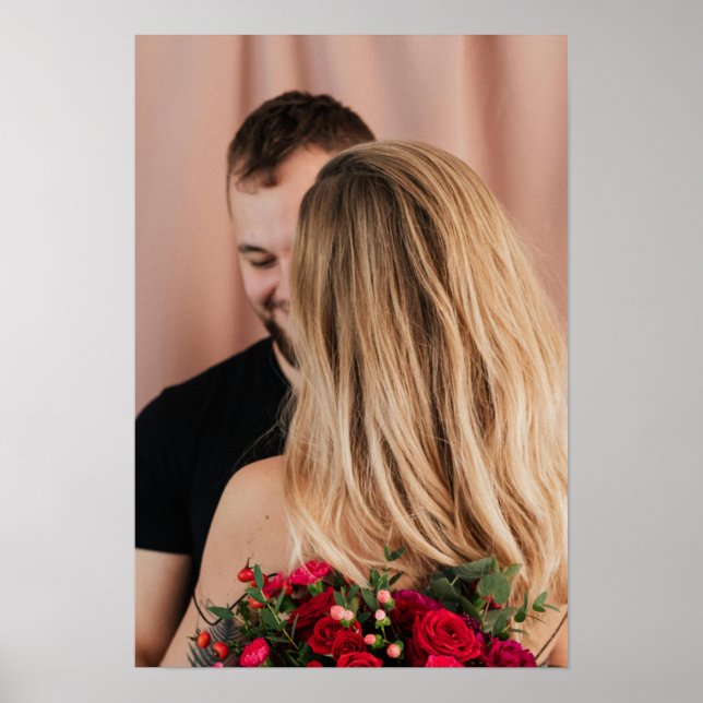 Custom Your Romantic Couple Photo Image Poster (Framsidan)