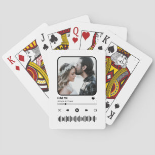 Custome Photo Sång Playlist lite Alla hjärtans dag Casinokort
